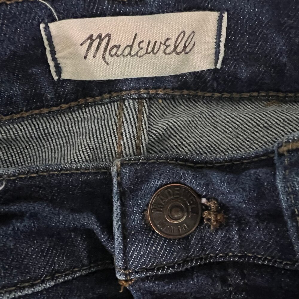 Madewell 9" Mid-Rise Skinny Jeans Denim Pants Women's Size 25 - Picture 4 of 5